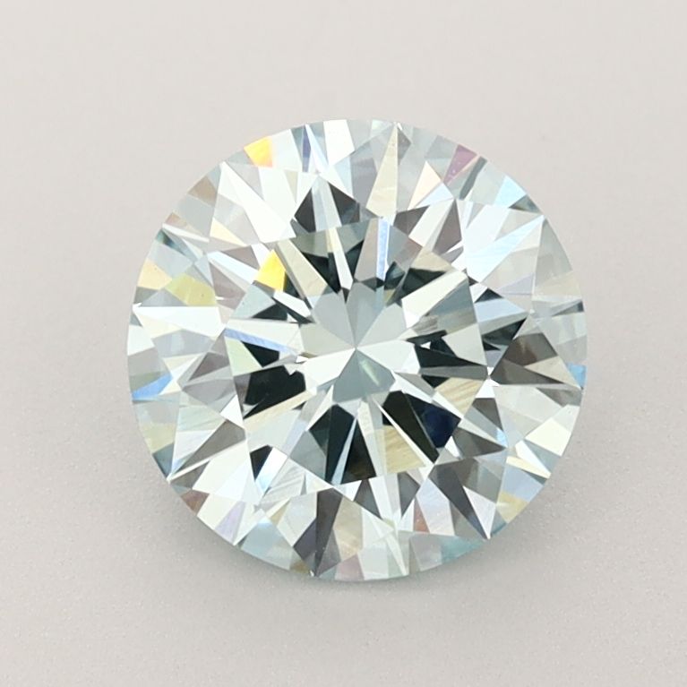 1.51ct Fancy Intense Green Blue VVS2 EX EX EX None Round Diamond