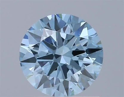 1.04ct Fancy Vivid Blue VVS2 ID EX EX None Round Diamond